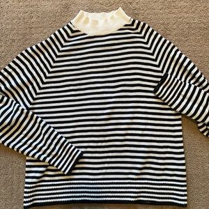 Everlane Striped Mockneck Sweater sz S